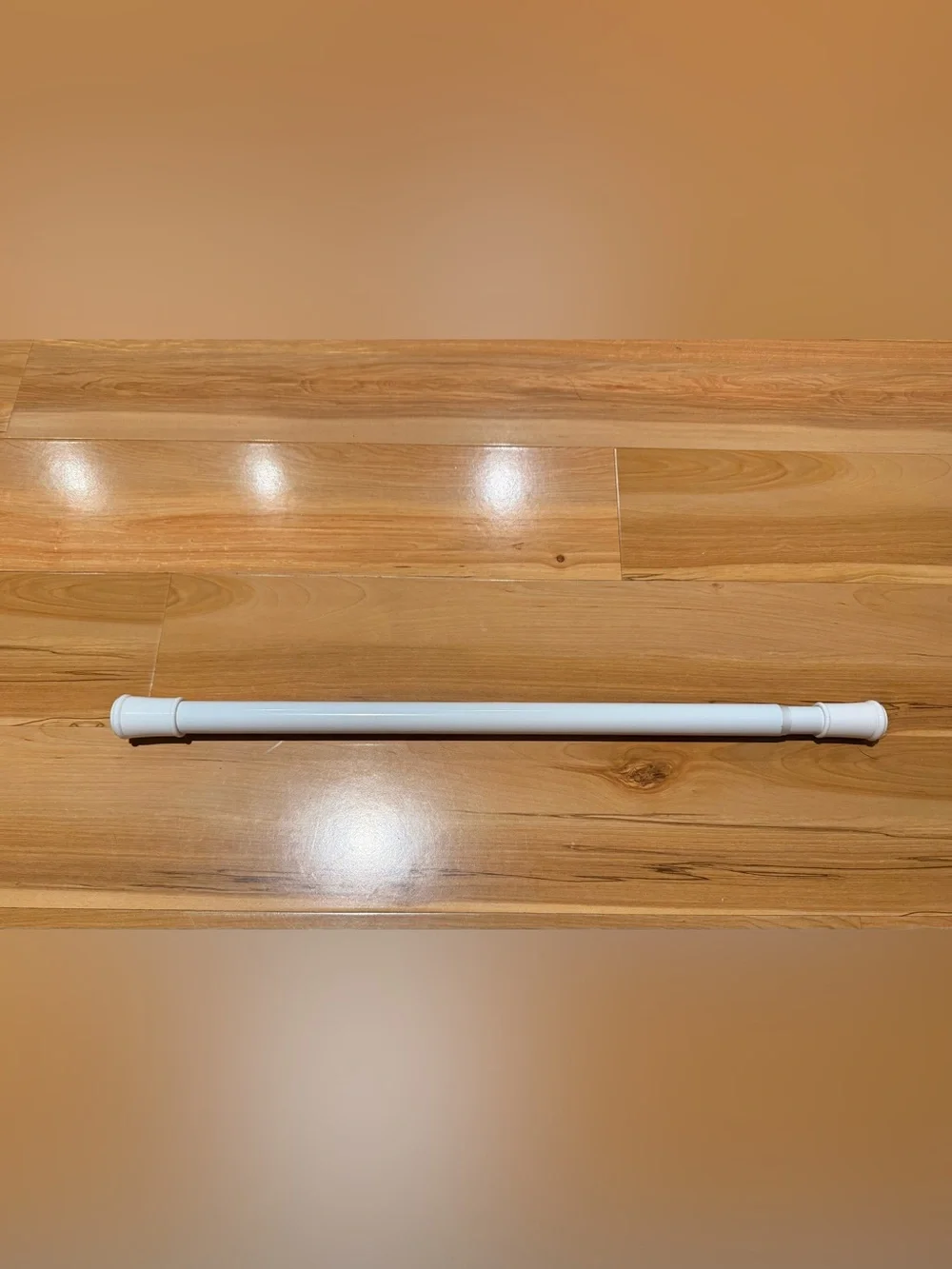 White Closet Tension Rod - Versatile Home Storage Organizer